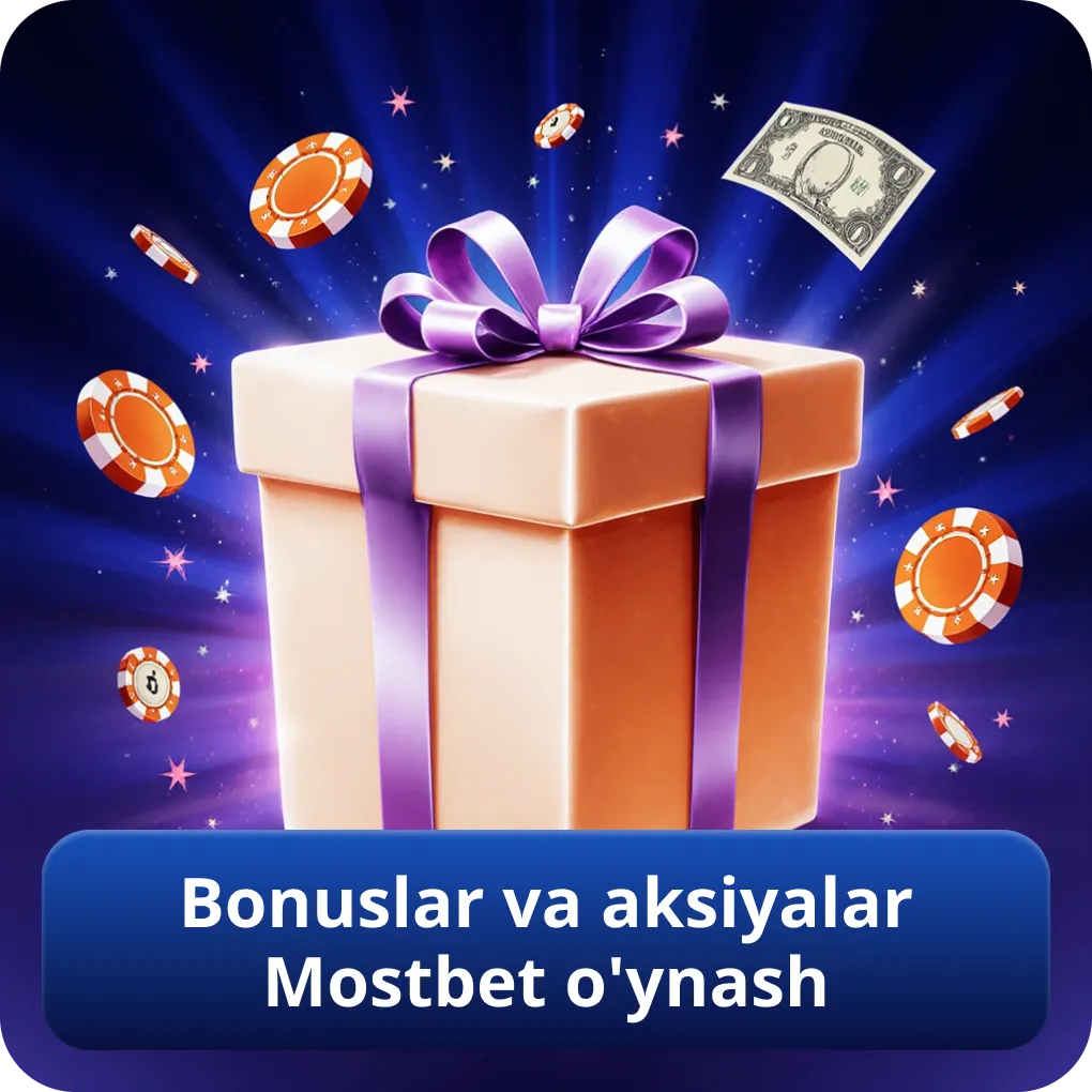 Bonuslar va aksiyalar Mostbet da o'ynash