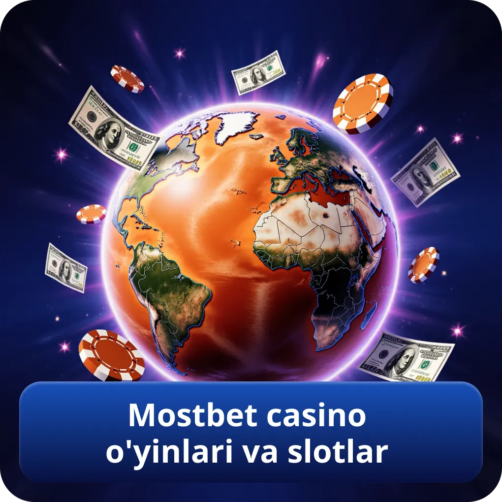 Mostbet casino o'yinlari hamda slotlari